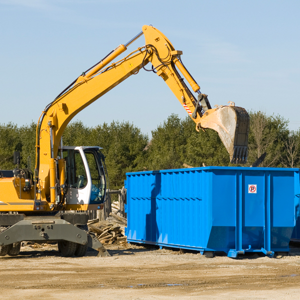 can i choose the location where the residential dumpster will be placed in Portage